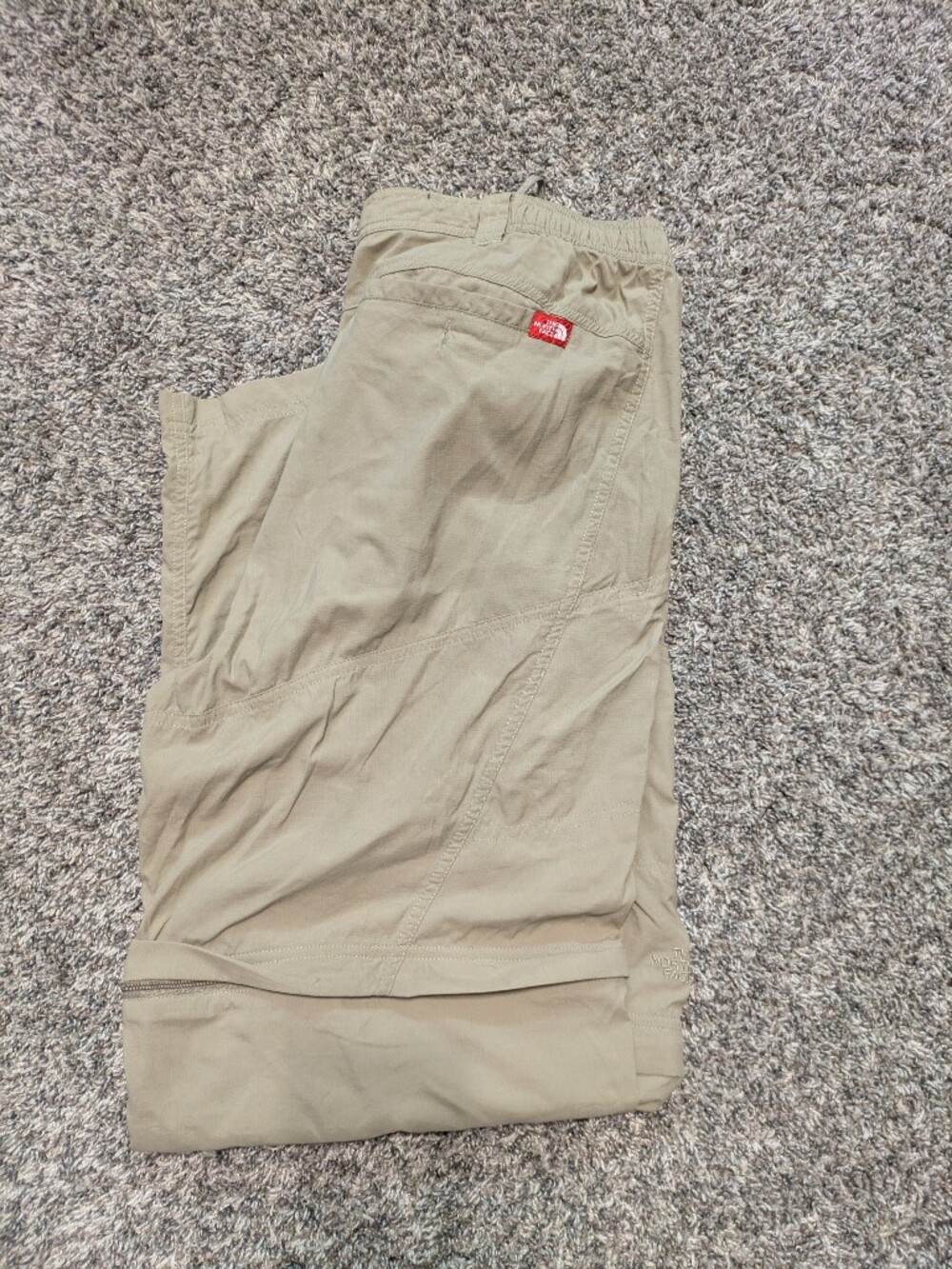 The North Face Khaki Outdoor Pants - Zip Off